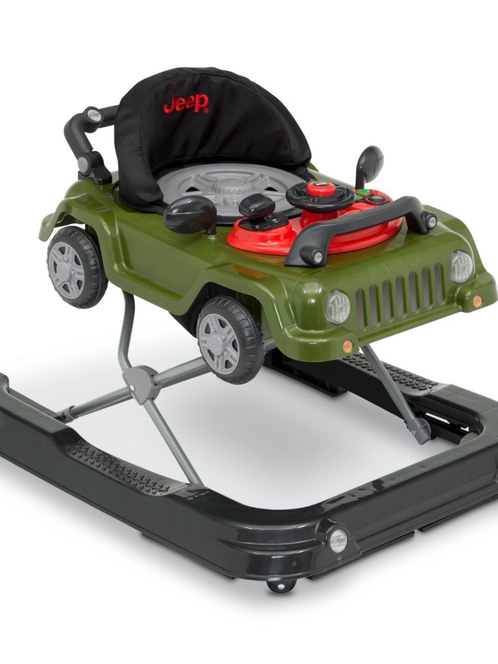 Brand new Jeep Olive Green Walker with Black Seat and Red Activity Tray